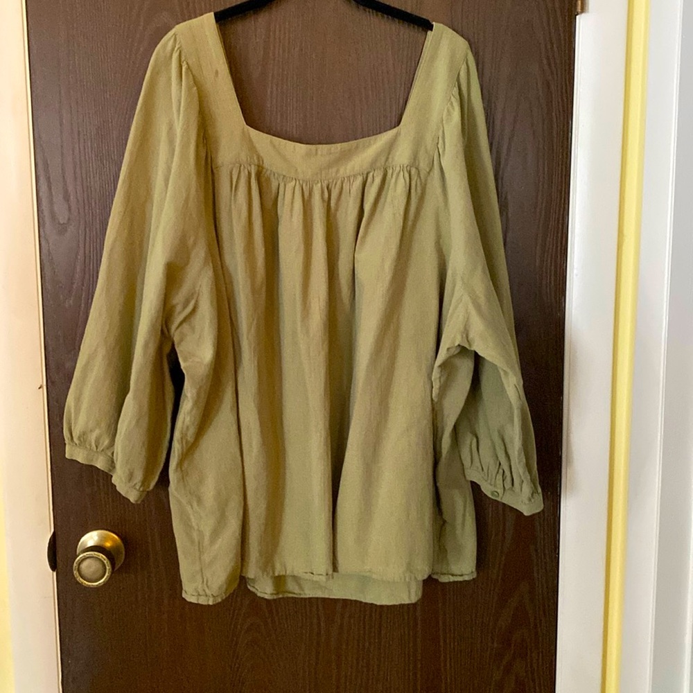 Women’s Cotton Peasant Style Blouse. XL